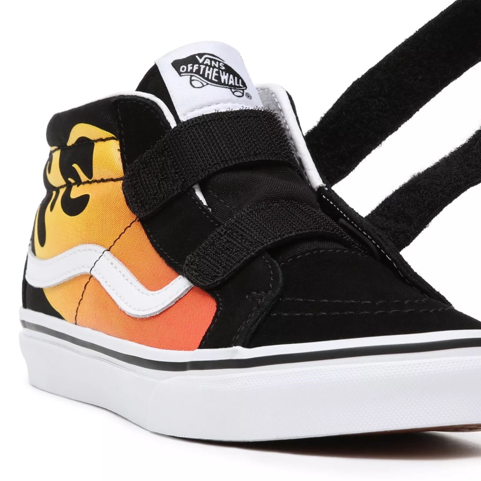 Furgonok Ifjúsági Hot Flame Sk8-mid Reissue V Cipő (8-14 év) Fekete