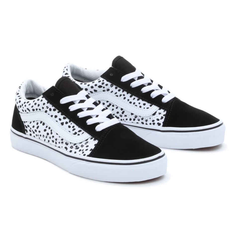 Vans Ifjúsági Old Skool Cipő (8-14 év) Fekete-fehér