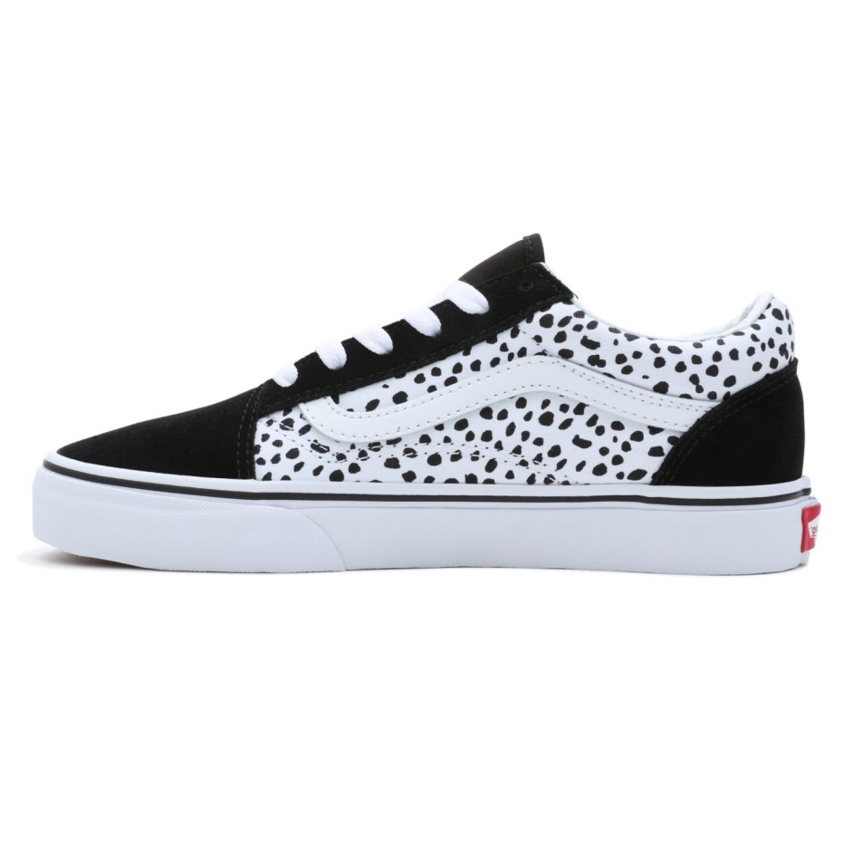 Vans Ifjúsági Old Skool Cipő (8-14 év) Fekete-fehér