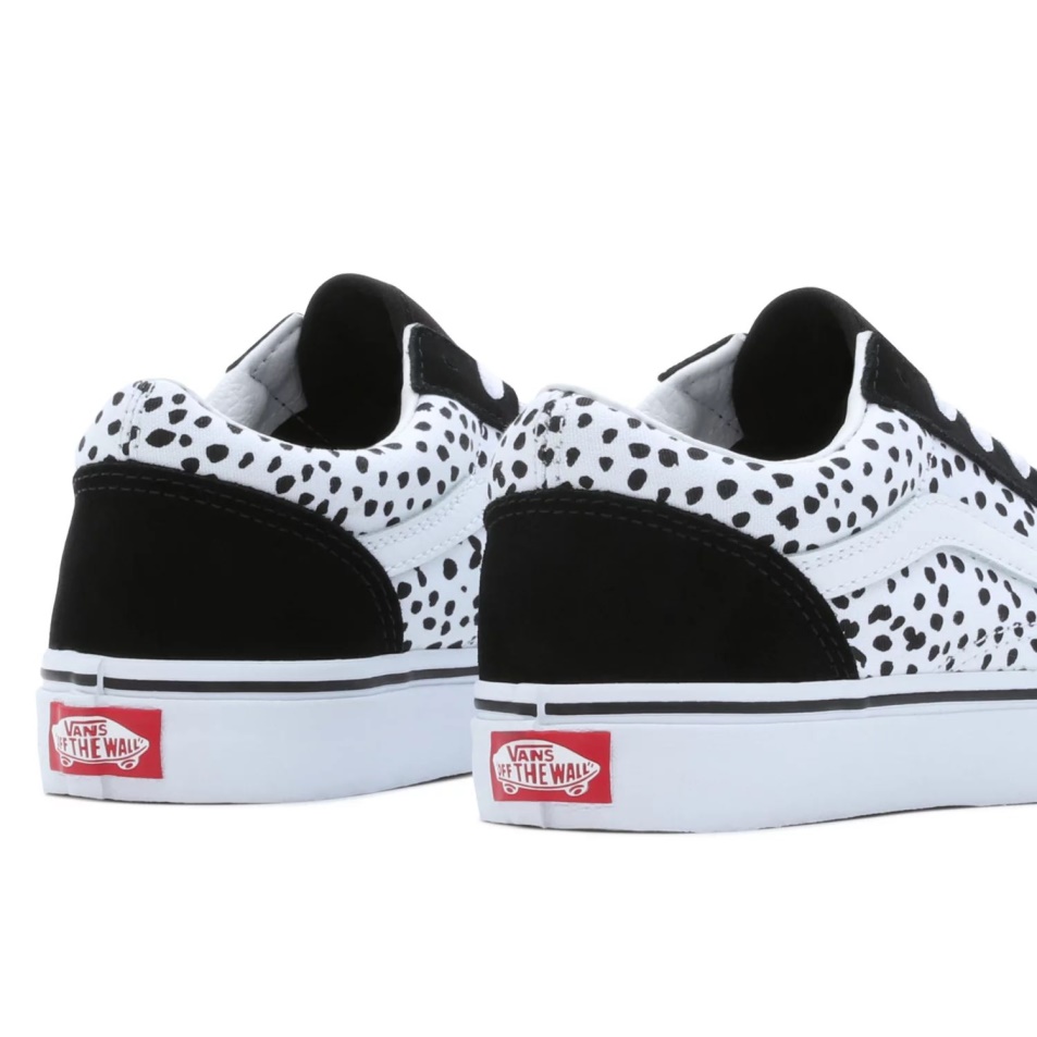 Vans Ifjúsági Old Skool Cipő (8-14 év) Fekete-fehér