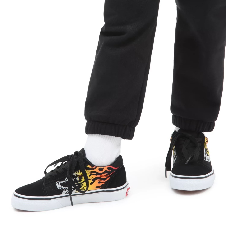 Vans Ifjúsági Old Skool Cipő (8-14 év) Fekete