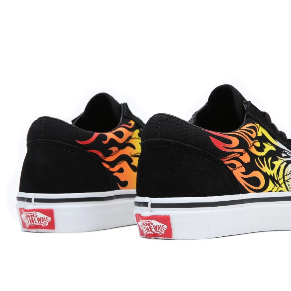Vans Ifjúsági Old Skool Cipő (8-14 év) Fekete