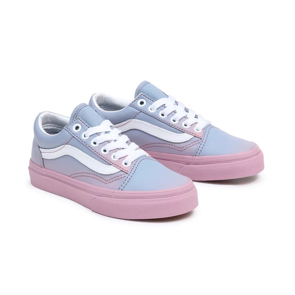 Vans Ifjúsági Old Skool Cipő (8-14 év) Kék-rózsaszín