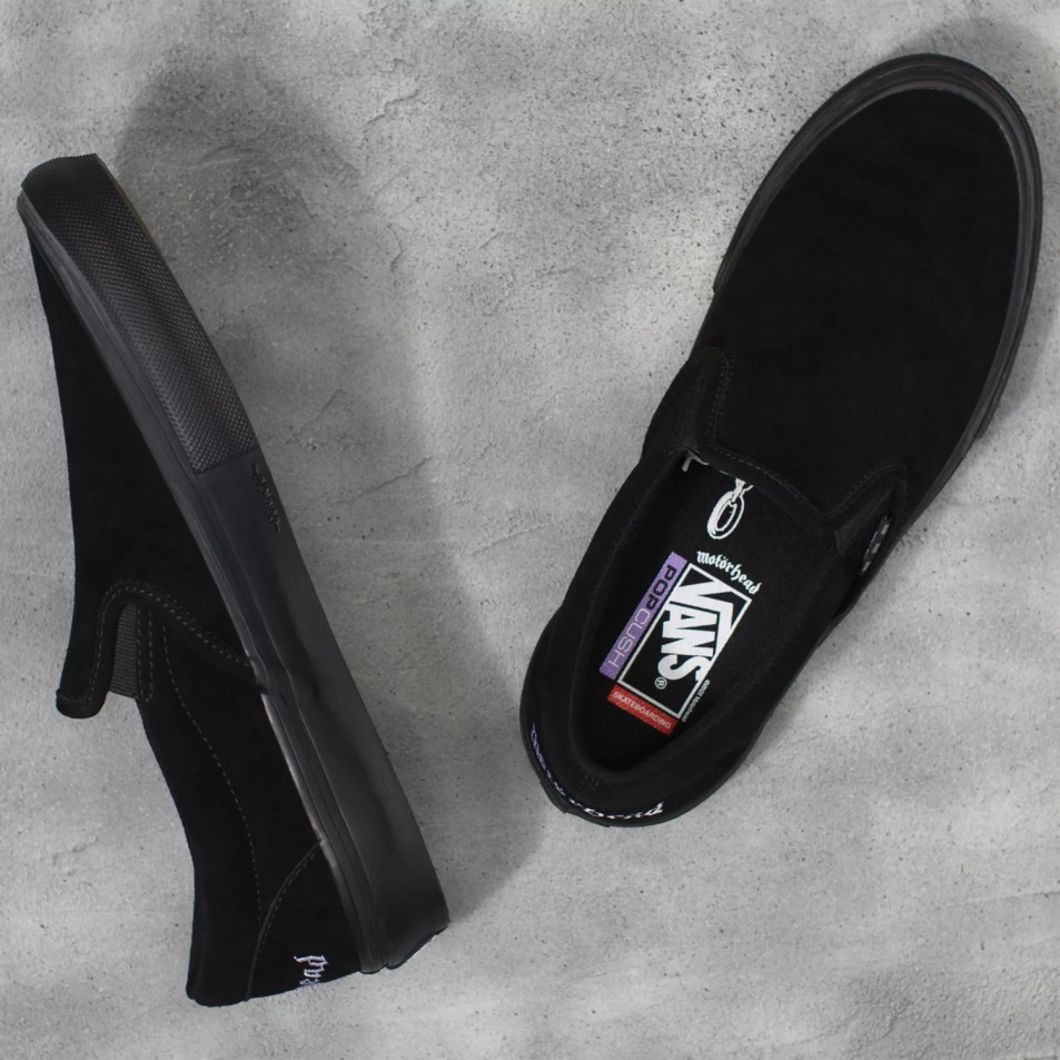Furgonok X Motorhead Skate Slip On Cipő Fekete