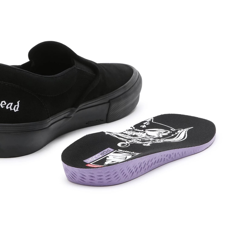 Furgonok X Motorhead Skate Slip On Cipő Fekete