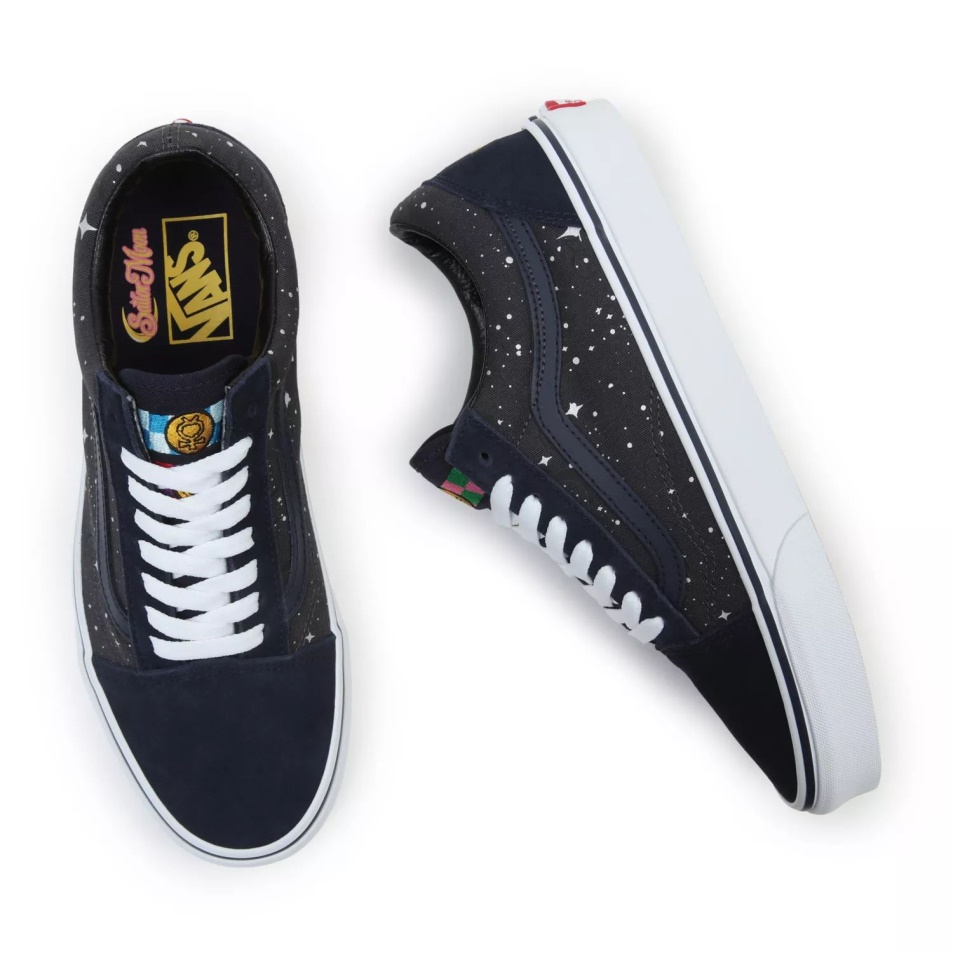 Furgonok X Szép Gyám Tengerész Moon Old Skool Cipő Fekete