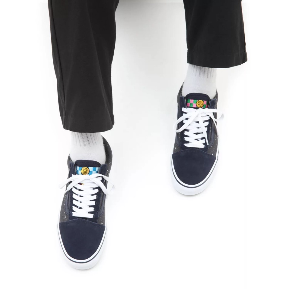 Furgonok X Szép Gyám Tengerész Moon Old Skool Cipő Fekete