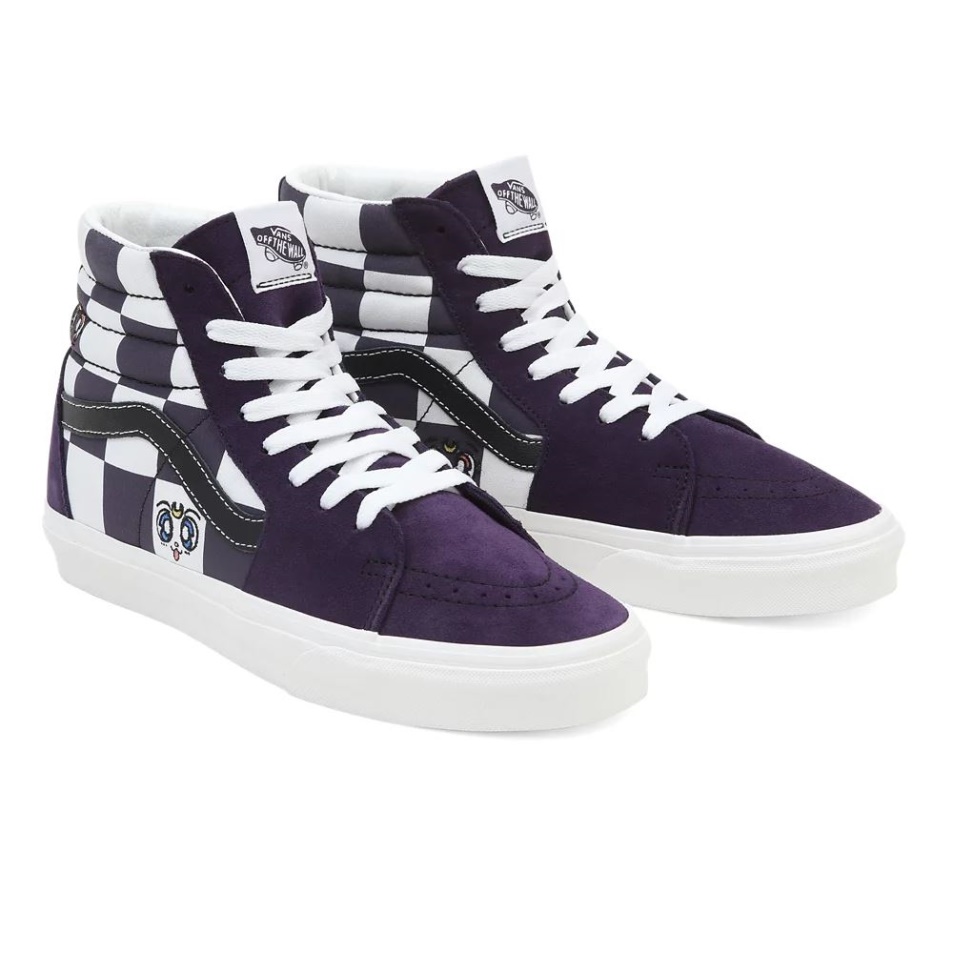 Furgonok X Csinos Gyám Tengerész Hold Sk8-hi Cipő Fehér-lila