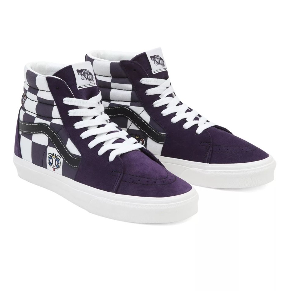 Furgonok X Csinos Gyám Tengerész Hold Sk8-hi Cipő Fehér-lila