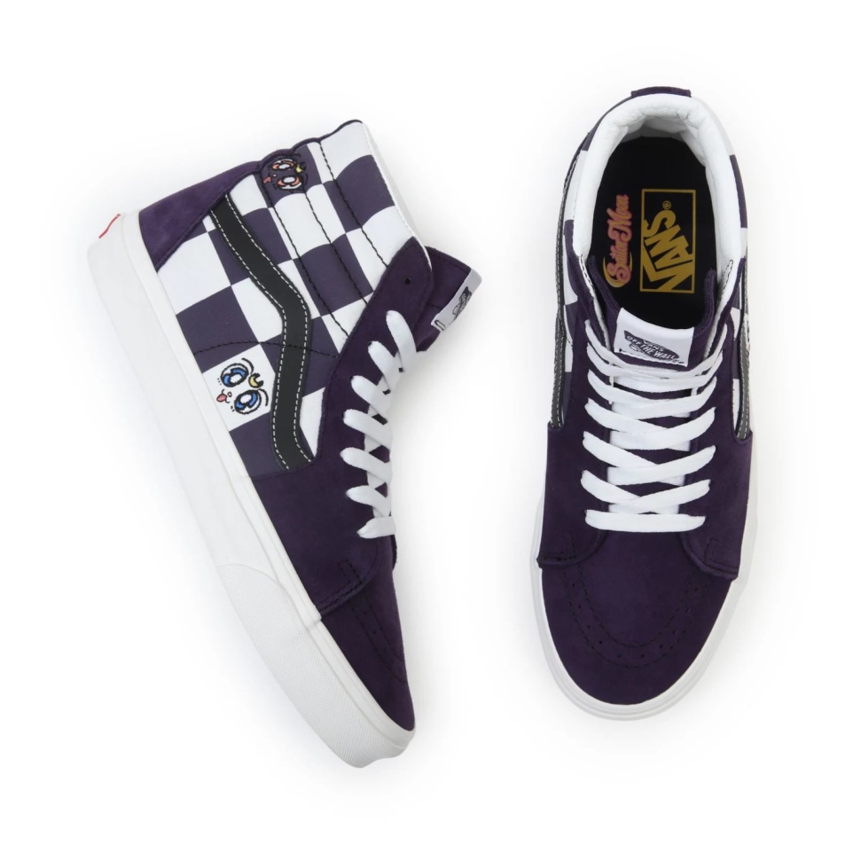 Furgonok X Csinos Gyám Tengerész Hold Sk8-hi Cipő Fehér-lila