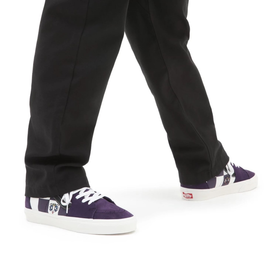 Furgonok X Csinos Gyám Tengerész Hold Sk8-hi Cipő Fehér-lila