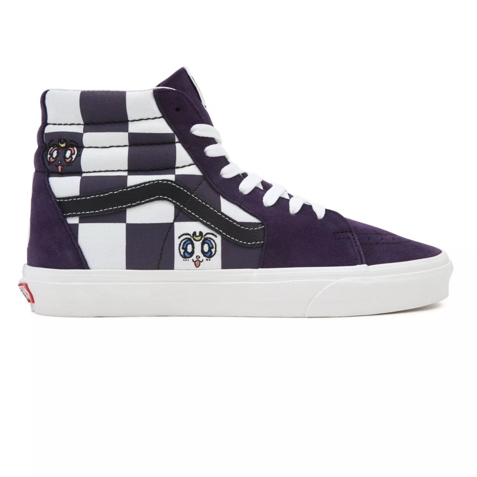 Furgonok X Csinos Gyám Tengerész Hold Sk8-hi Cipő Fehér-lila