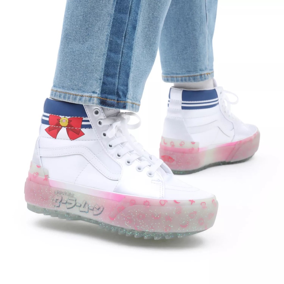 Furgonok X Csinos Gyám Tengerész Hold Sk8-hi Egymásra Rakott Cipő Multi