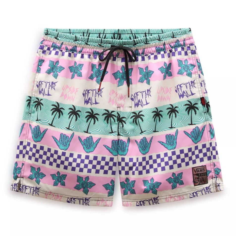 Furgonok X Idegen Dolgok Kalifornia Csíkos Röplabda Boardshorts Pink