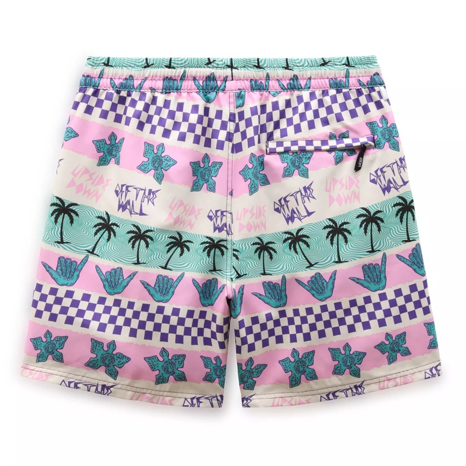 Furgonok X Idegen Dolgok Kalifornia Csíkos Röplabda Boardshorts Pink