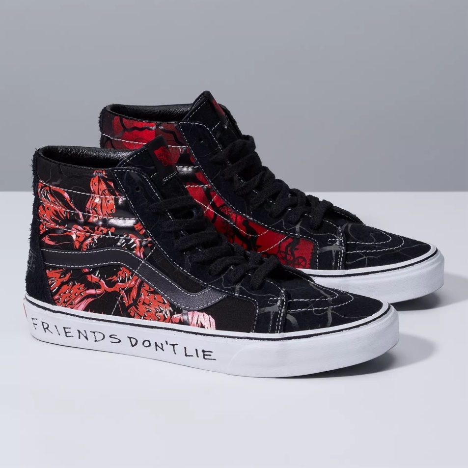 Furgonok X Idegen Dolgok Sk8-hi Reissue Cipő Fekete-piros
