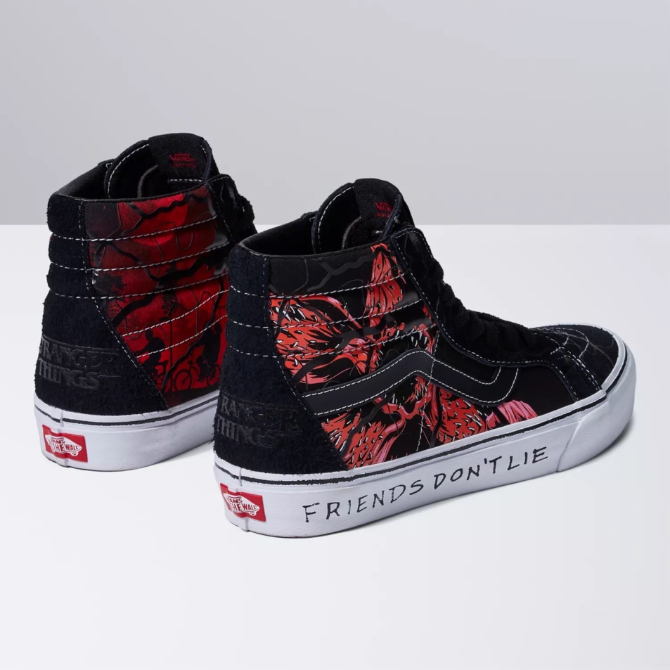 Furgonok X Idegen Dolgok Sk8-hi Reissue Cipő Fekete-piros