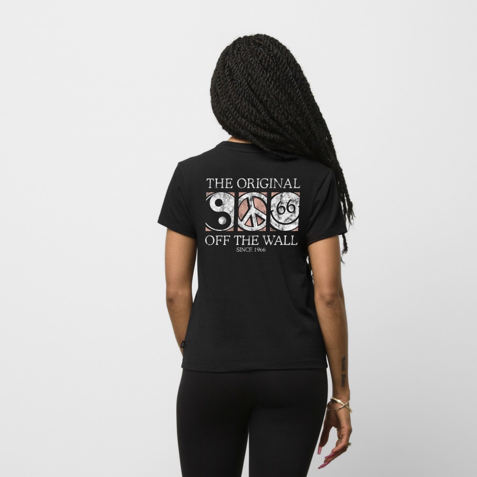 Vans 66 Icons Crew Póló Fekete