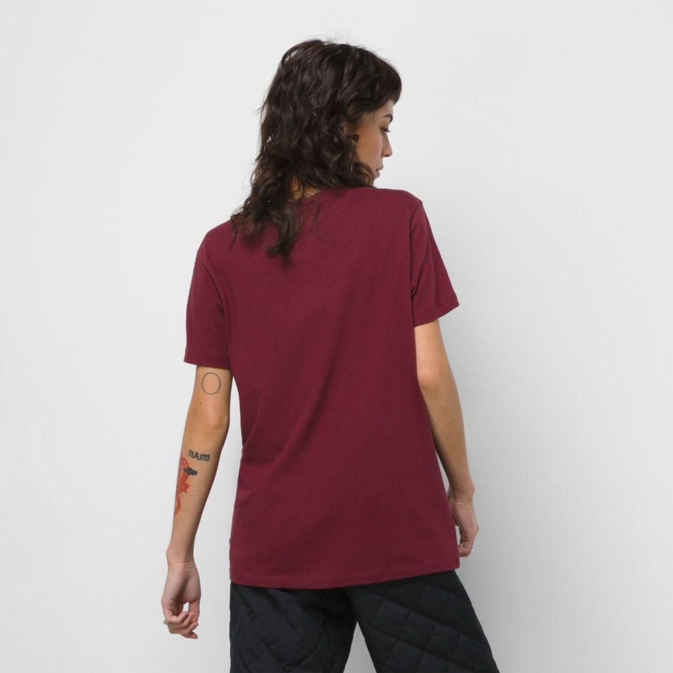 Vans Anaheim Virágos Bff Tee Tawny Port