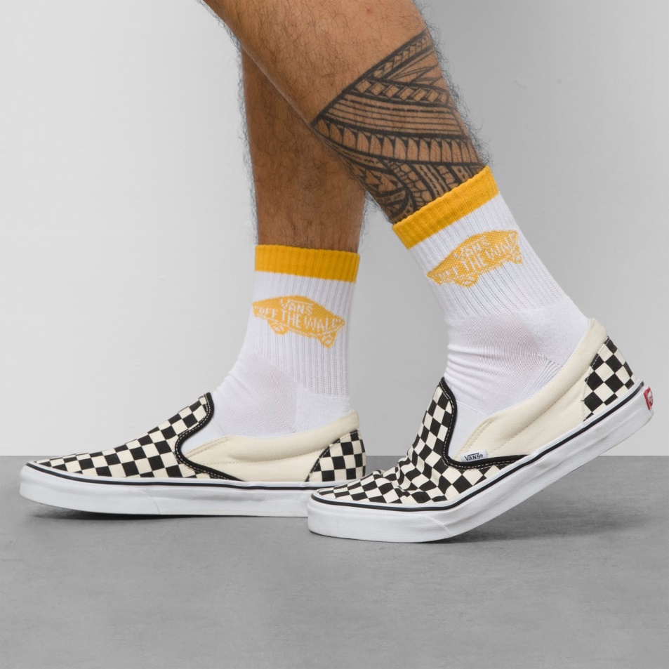 Vans Art Half Crew Zokni Mérete 9,5-13 Sárgája Sárga