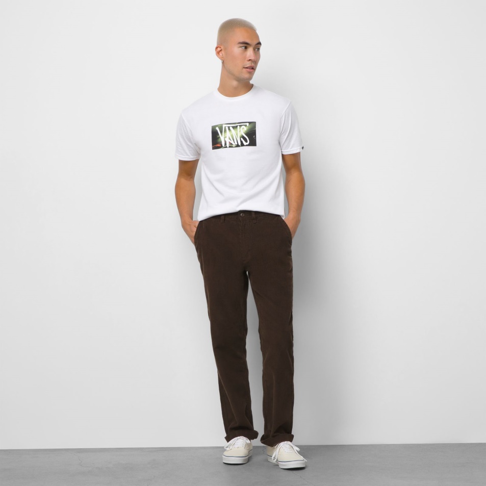 Furgonok Autentikus Chino Kordbársony Relaxed Nadrág Demitasse