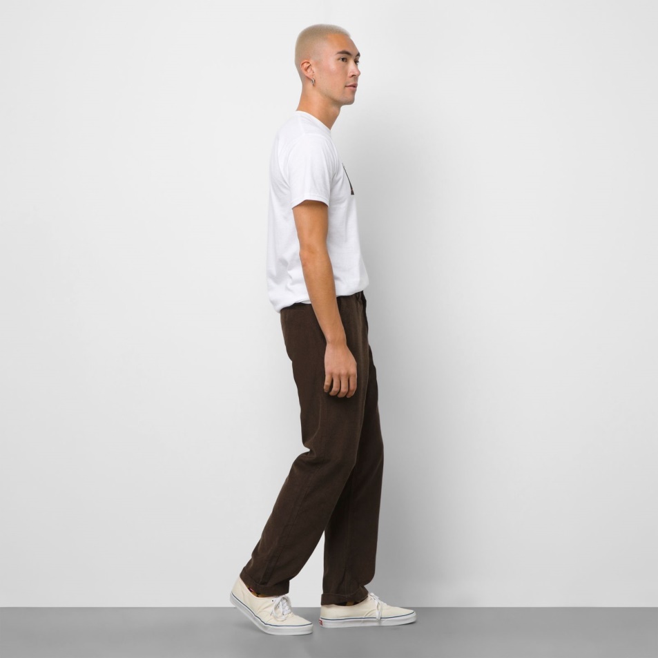 Furgonok Autentikus Chino Kordbársony Relaxed Nadrág Demitasse