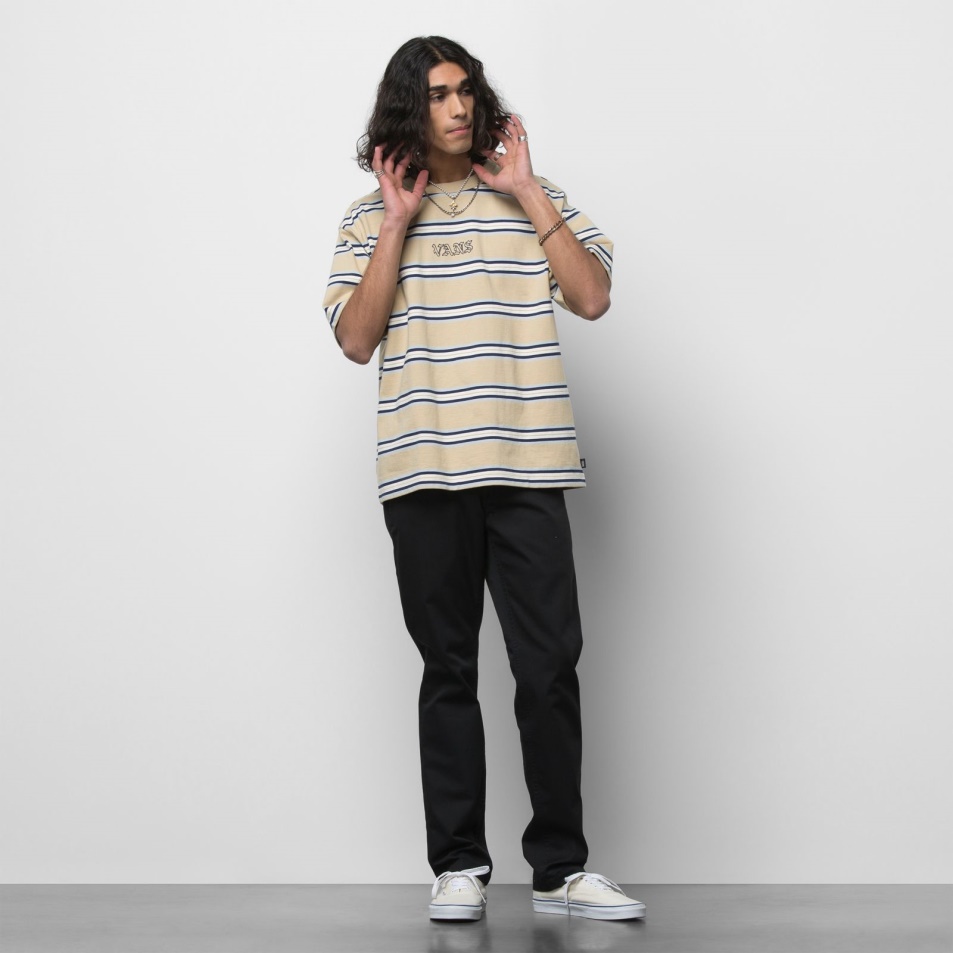 Furgonok Autentikus Chino Slim Nadrág Fekete
