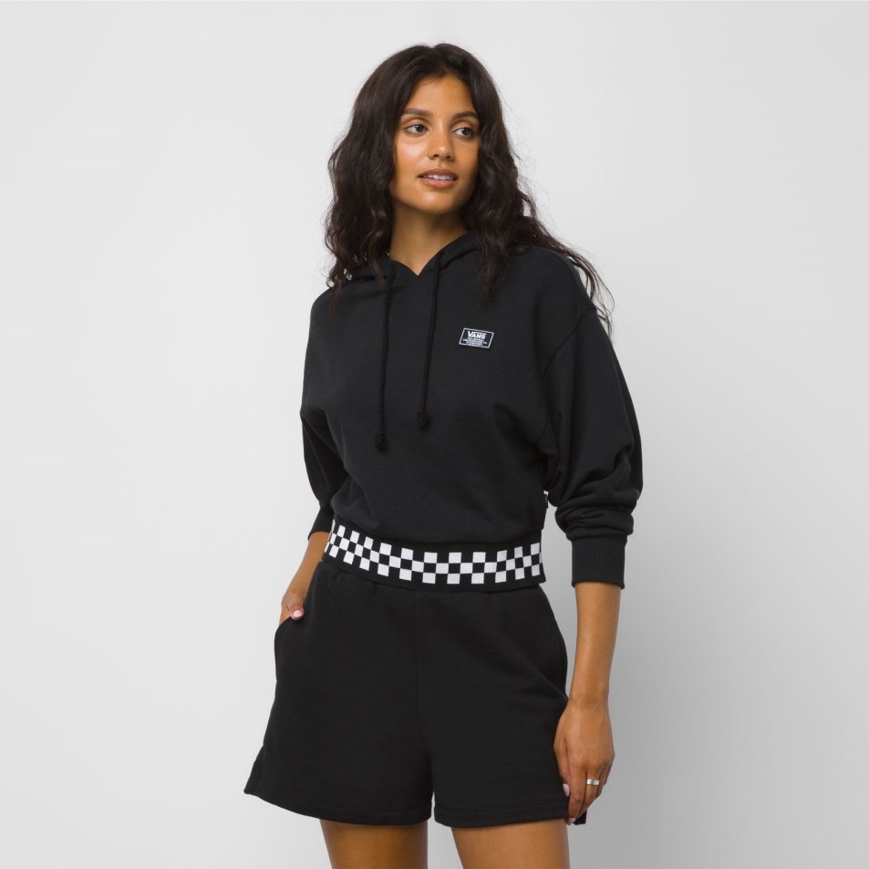 Vans Boom Boom Check Kapucnis Fekete