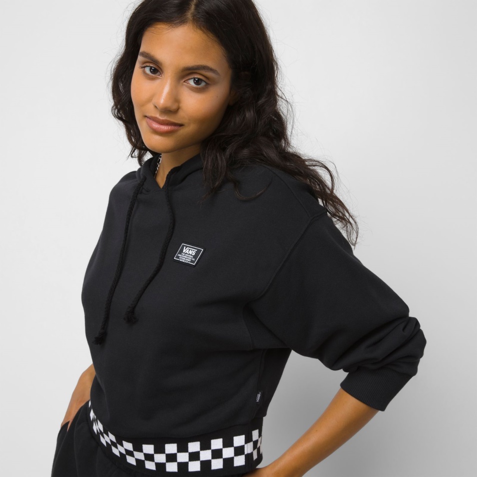 Vans Boom Boom Check Kapucnis Fekete