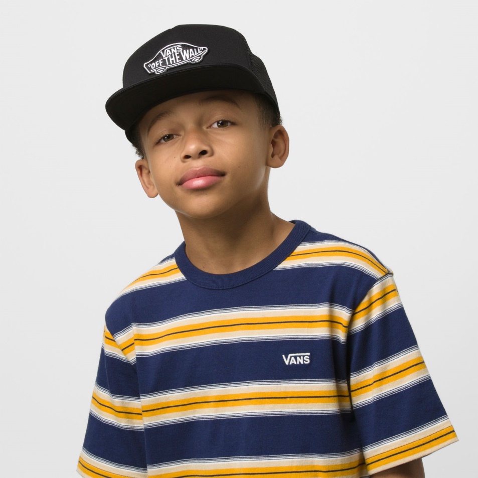 Vans Boys Klasszikus Patch Trucker Sapka Fekete-fekete