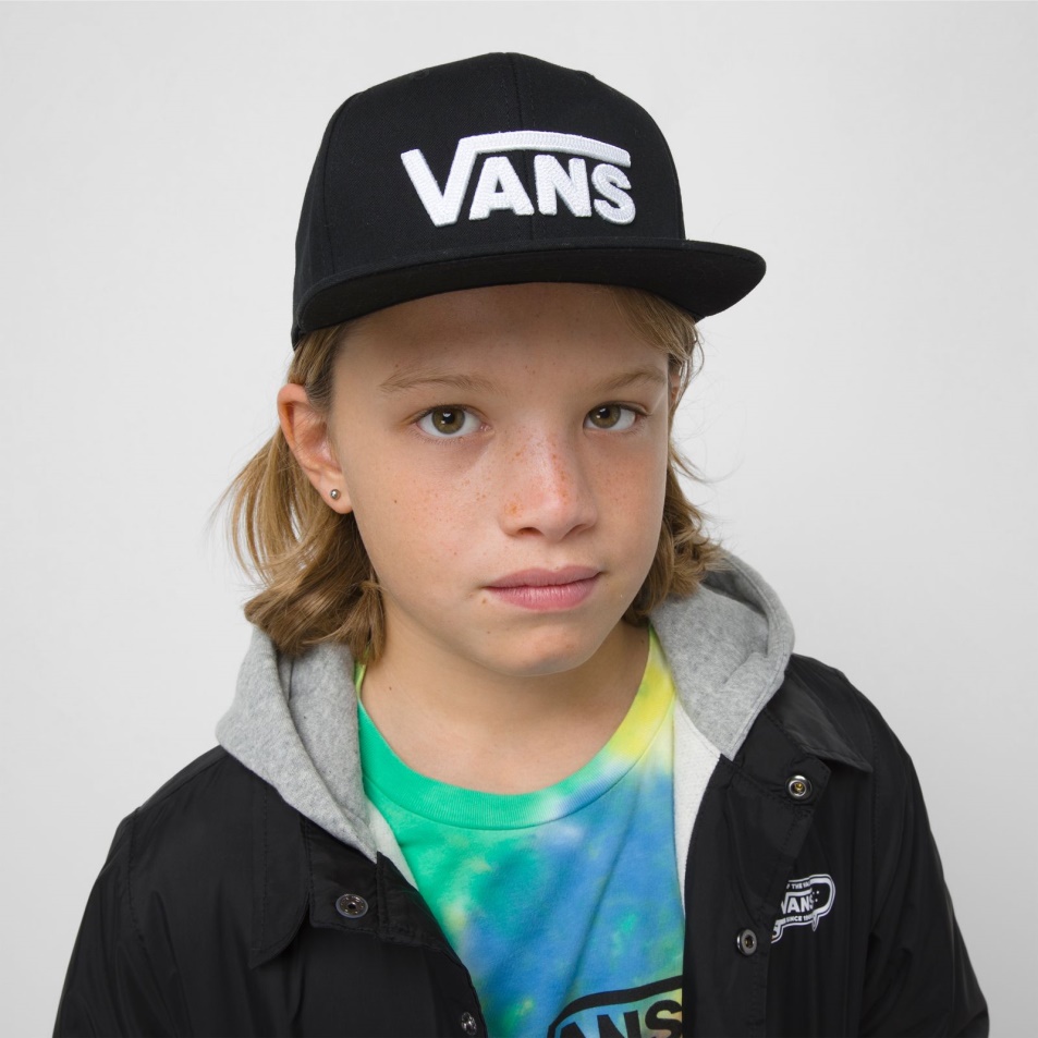 Vans Boys Drop V Snapback Sapka Fekete Fehér