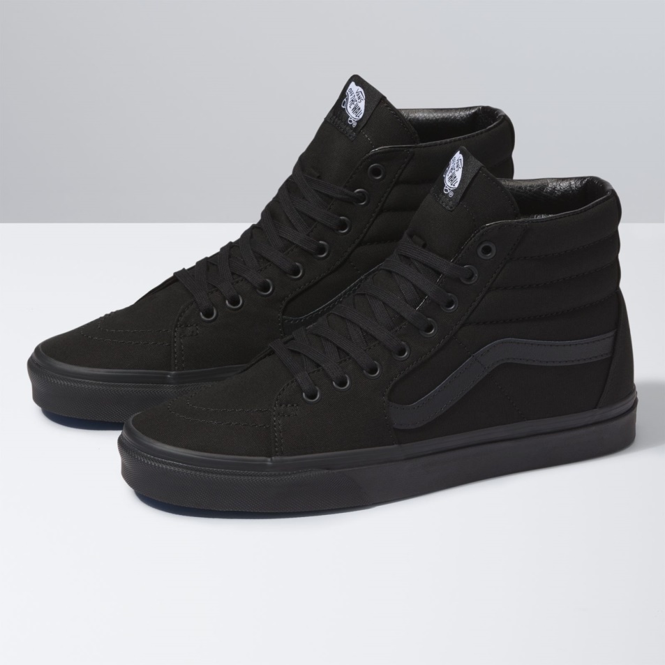 Furgonok Vászon Sk8-hi Fekete-fekete-fekete