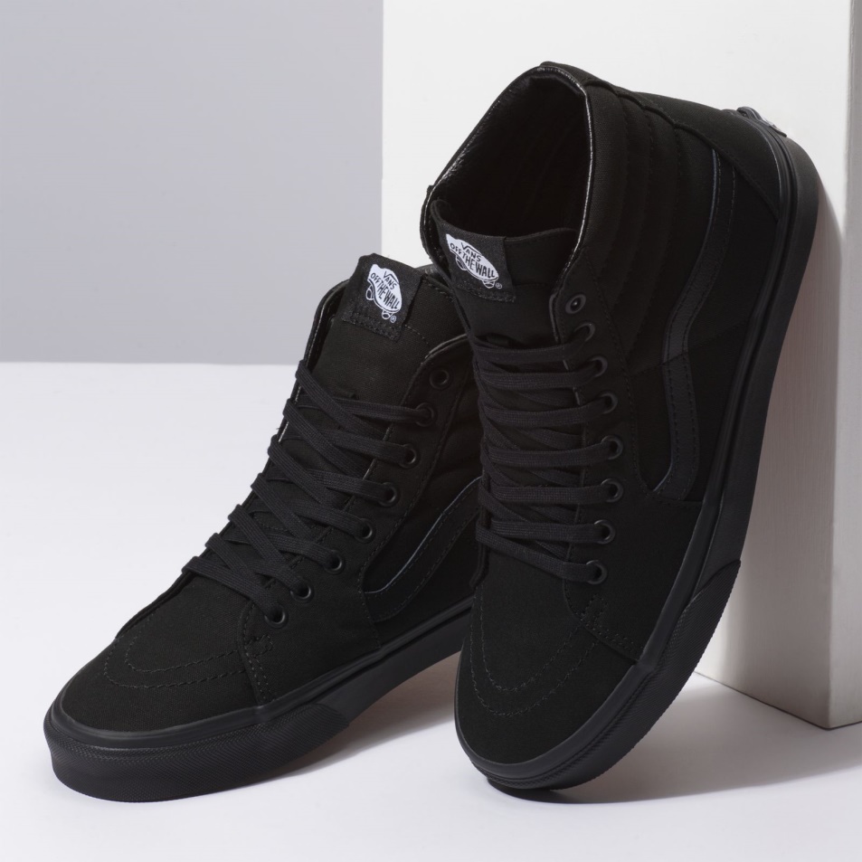 Furgonok Vászon Sk8-hi Fekete-fekete-fekete
