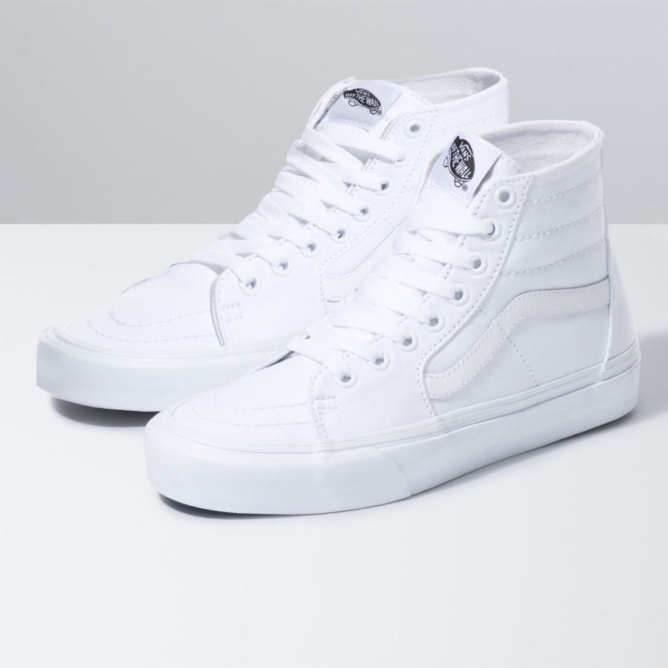 Furgonok Vászon Sk8-hi Kúpos Valódi Fehér