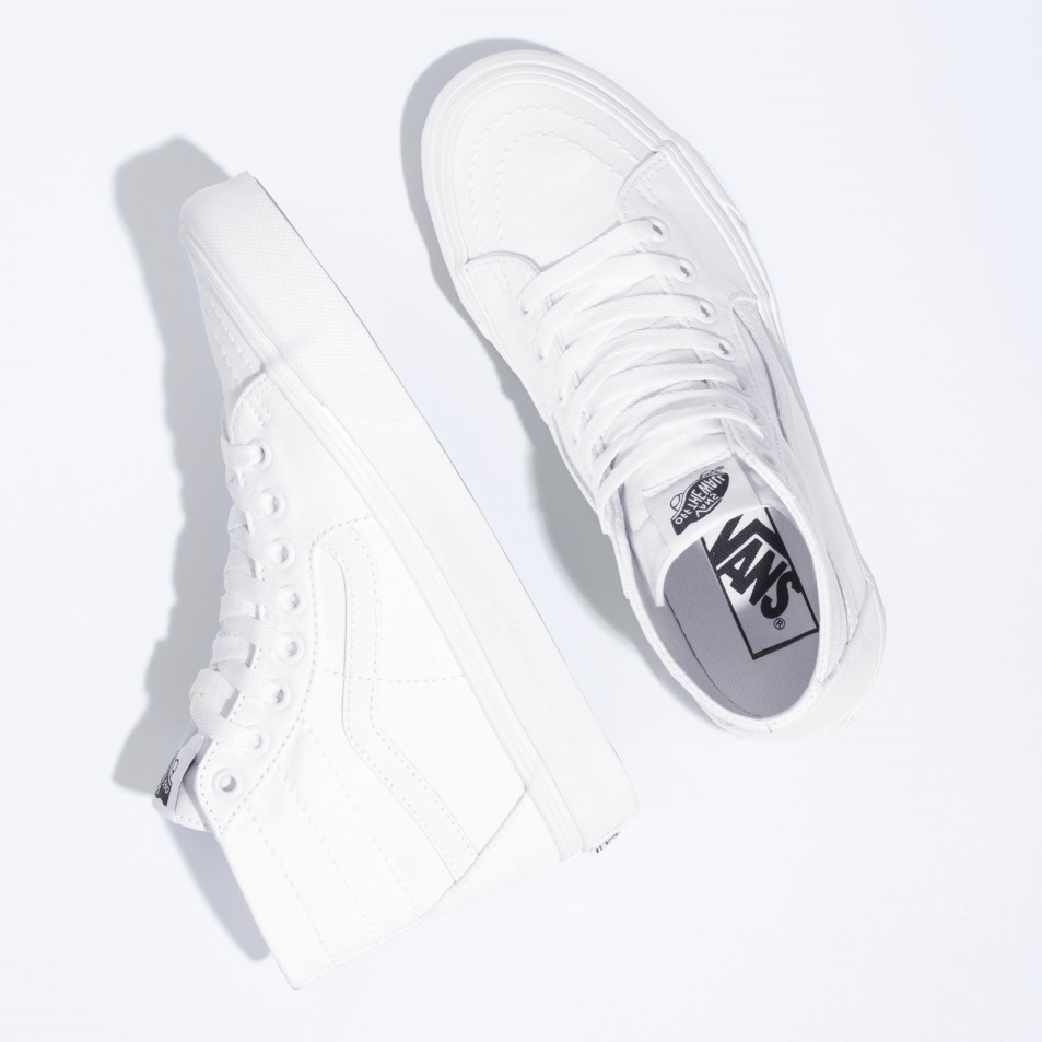 Furgonok Vászon Sk8-hi Kúpos Valódi Fehér
