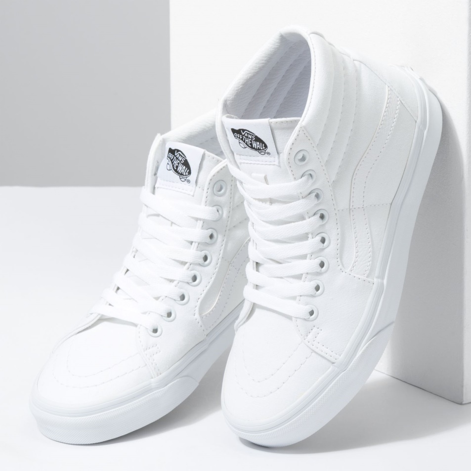 Furgonok Vászon Sk8-hi True White
