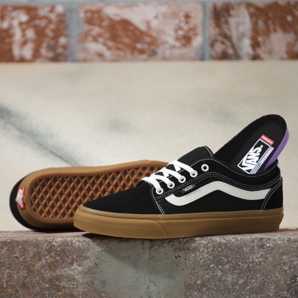 Furgonok Chukka Alacsony Sidestripe Black-gum