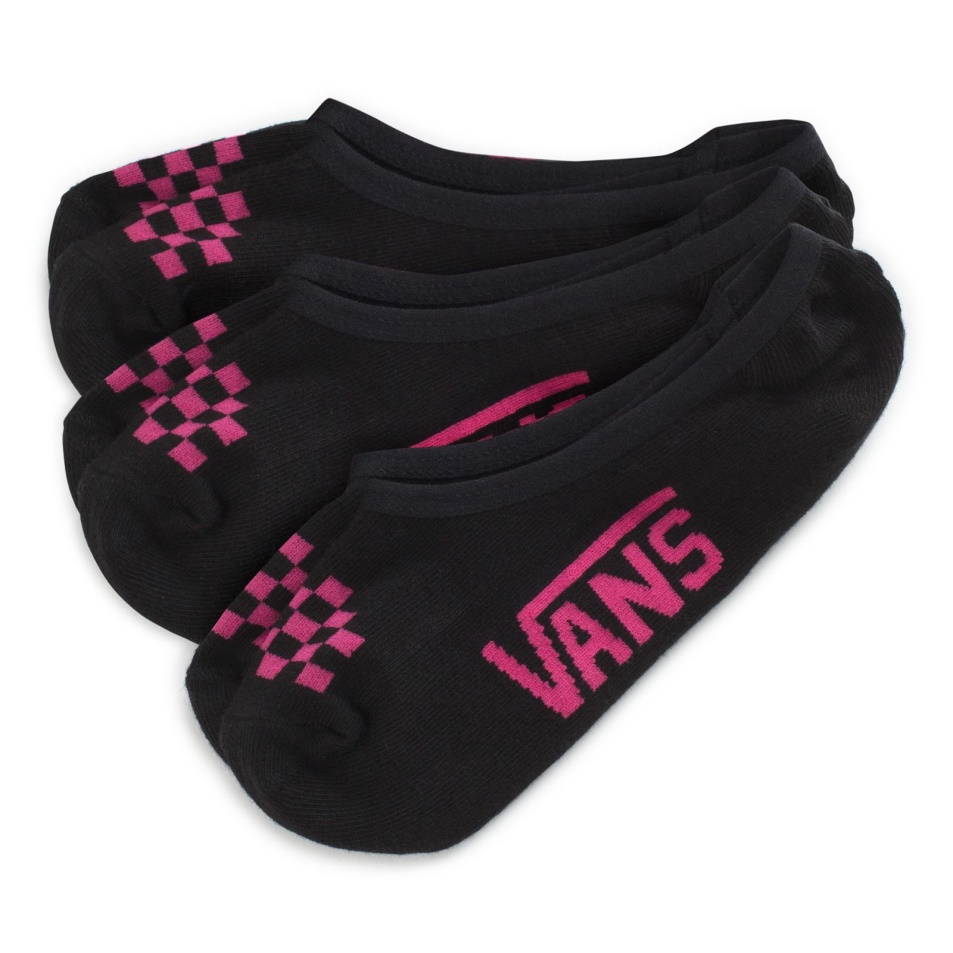 Vans Classic Canoodle Zokni 3 Db 6,5-10 Db-os Kiszerelés Fekete-neon Rózsaszín