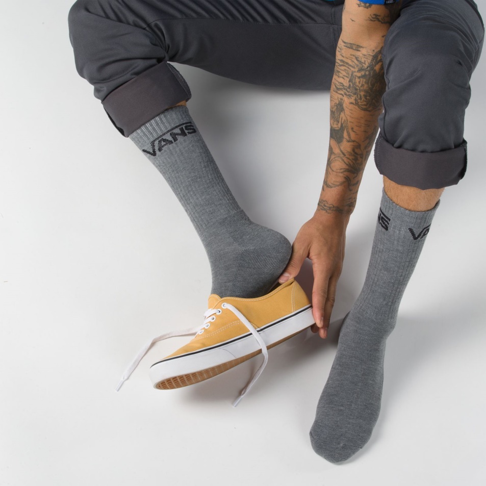 Vans Classic Crew Zokni 3 Db 9,5-13 Kiszerelésű Heather Szürke