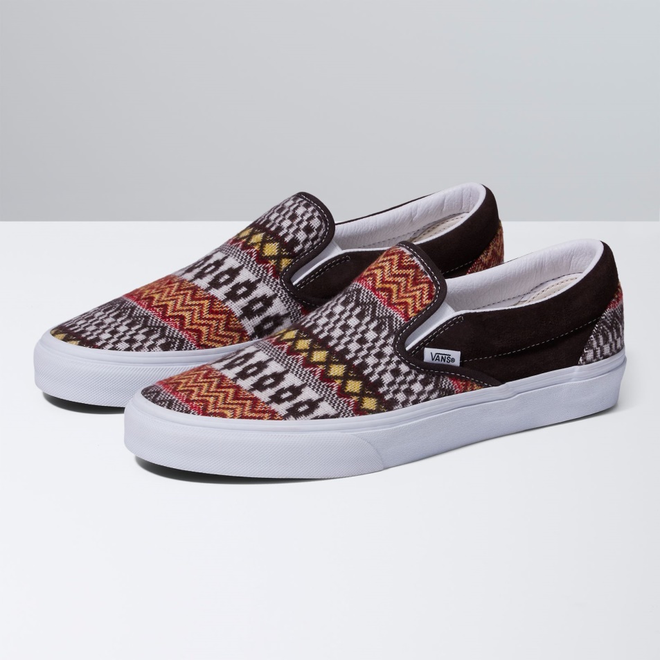 Furgonok Klasszikus Slip-on Fair Isle Barna-multi