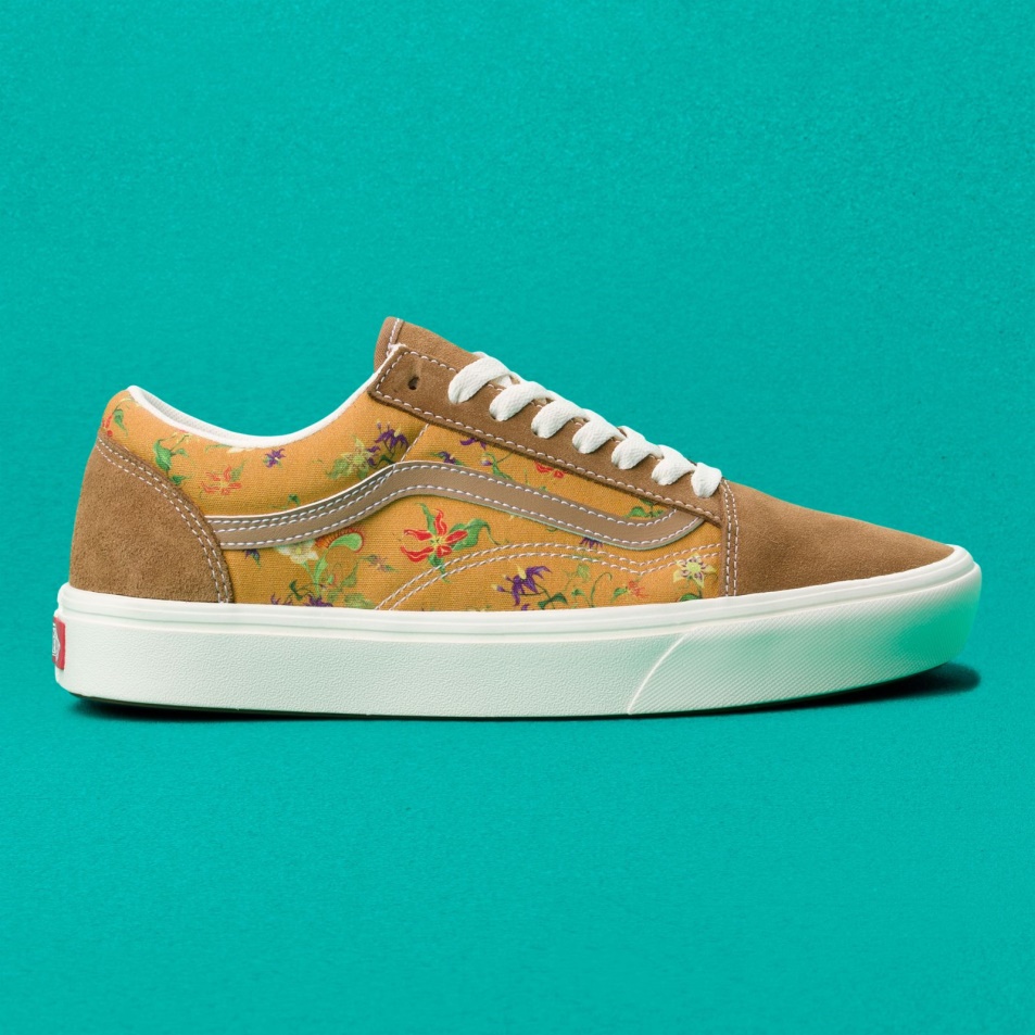 Vans Comfycush Old Skool Fatális Virágos Aranybarna