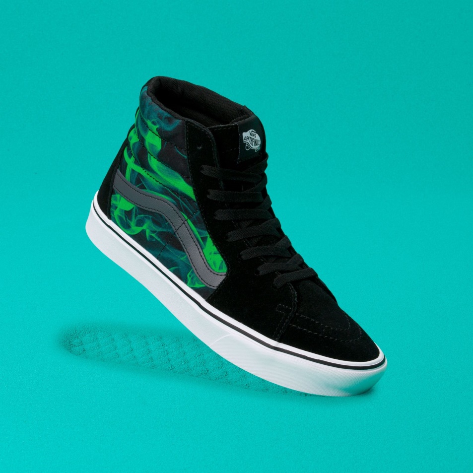 Vans Comfycush Sk8-hi Sötét Fekete-zöld Után