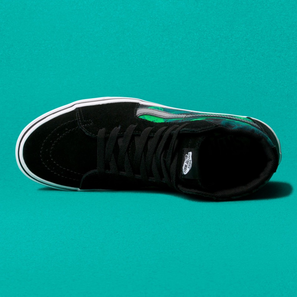 Vans Comfycush Sk8-hi Sötét Fekete-zöld Után