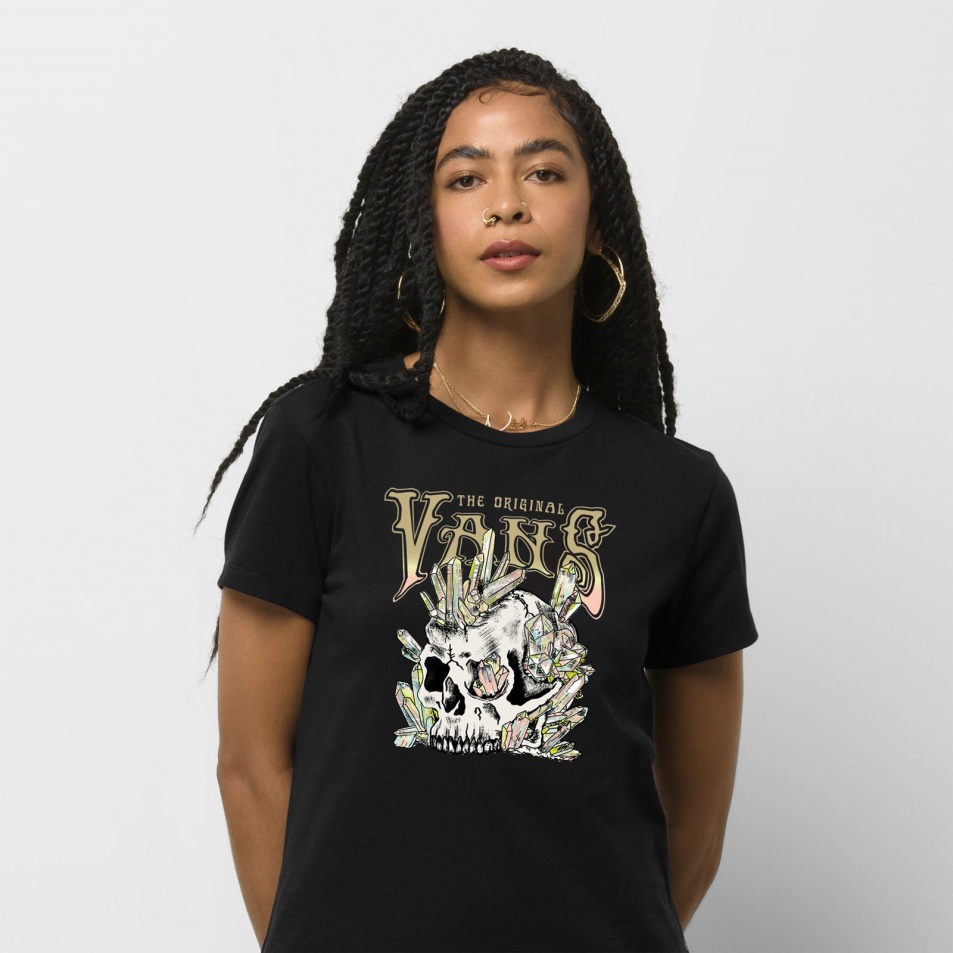 Vans Compos Mentis Crew Póló Fekete