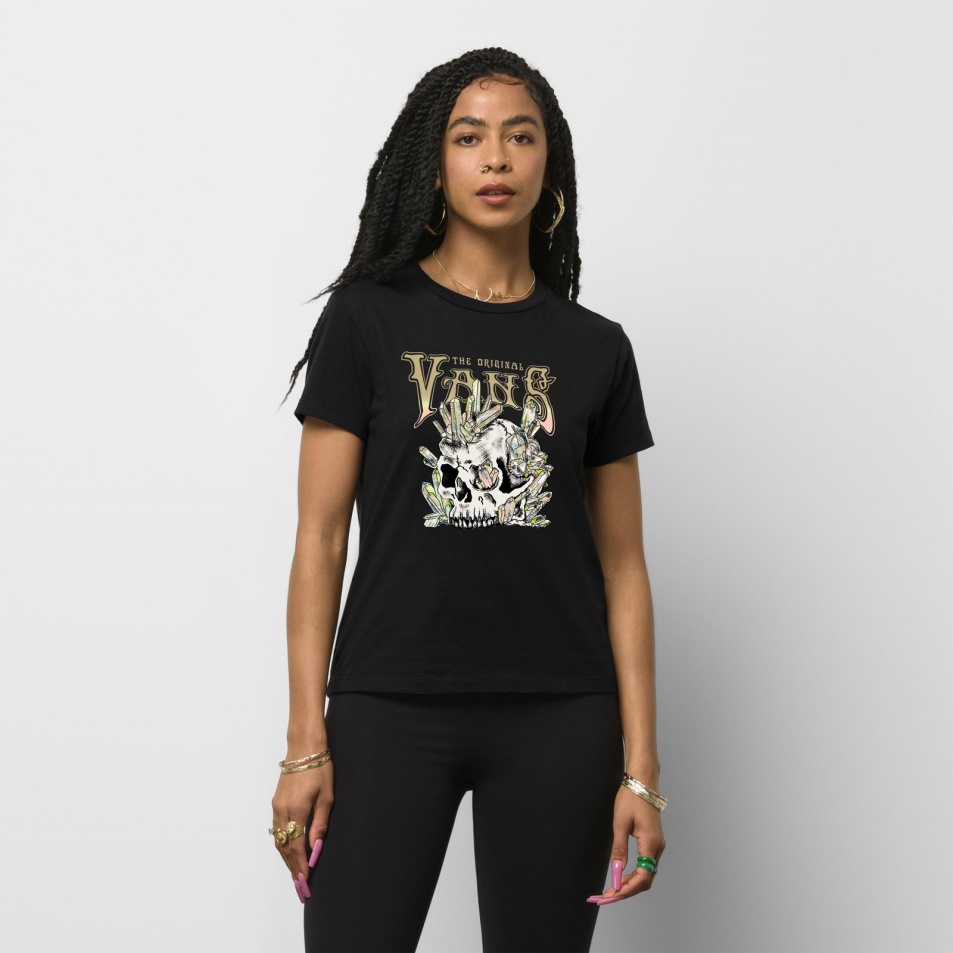 Vans Compos Mentis Crew Póló Fekete