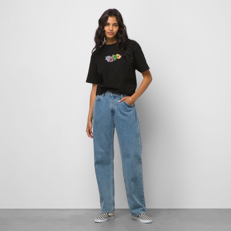 Vans Covina 5 Pocket Relaxed Farmer Nadrág Kőmosó