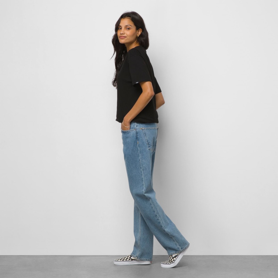 Vans Covina 5 Pocket Relaxed Farmer Nadrág Kőmosó