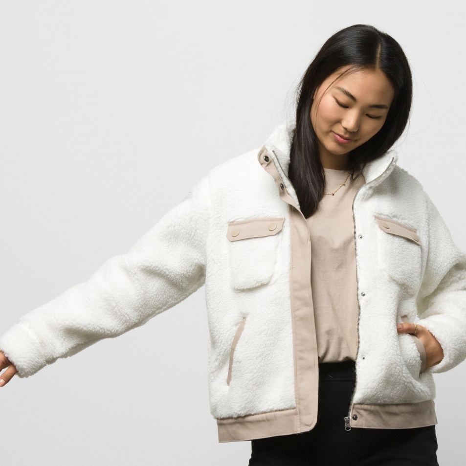 Furgonok Hangulatos Sherpa Kabát Marshmallow