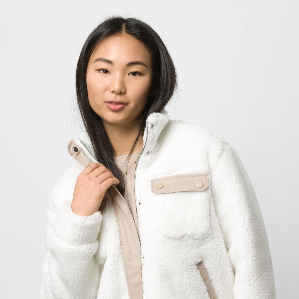 Furgonok Hangulatos Sherpa Kabát Marshmallow