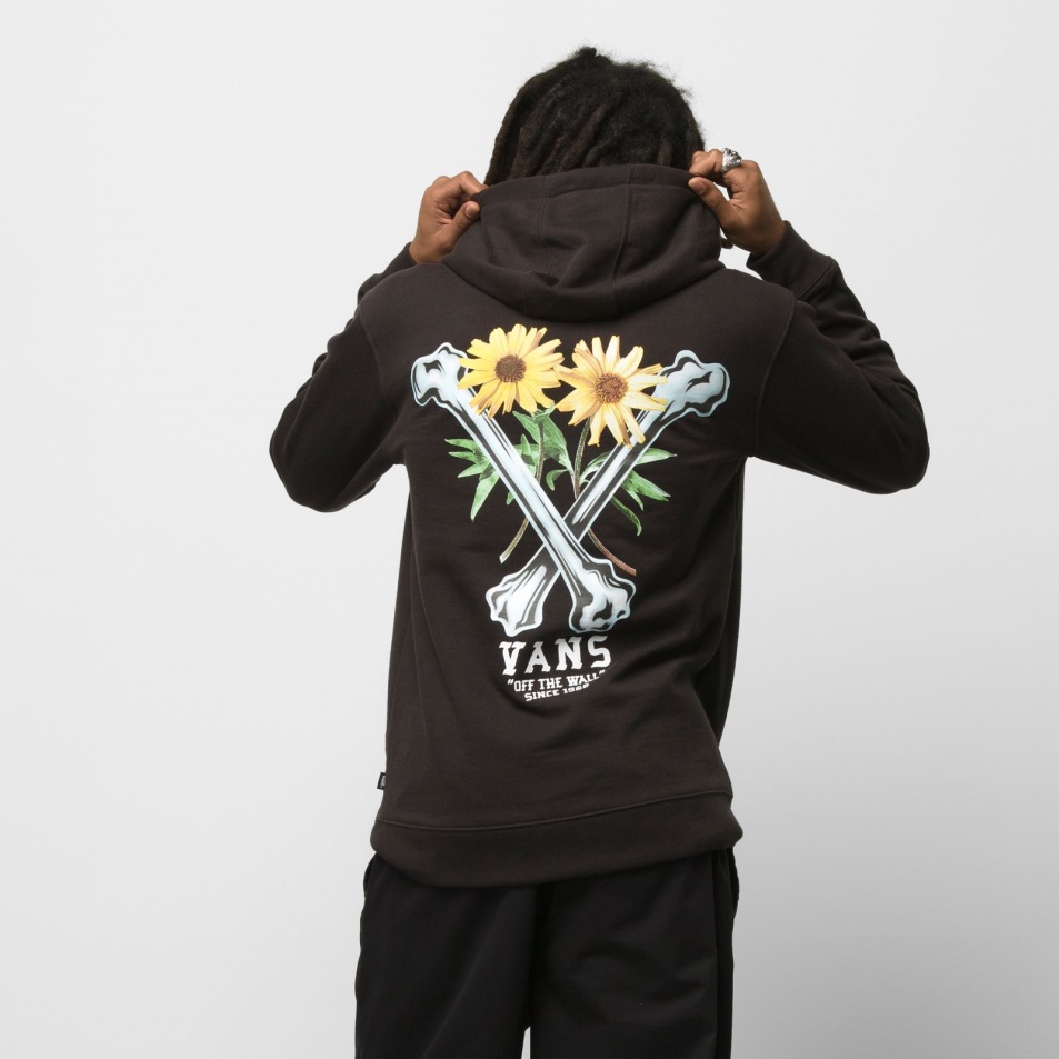 Vans Crossbones Pulóver Kapucnis Fekete